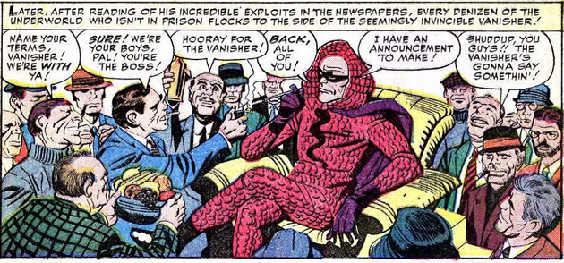 vanisher surrounded by the press