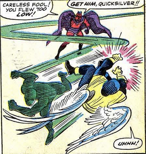 quicksilver takes out the angel