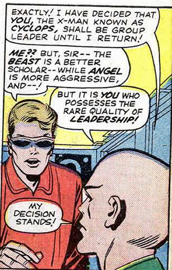 scott is given deputy leadership of the x-men
