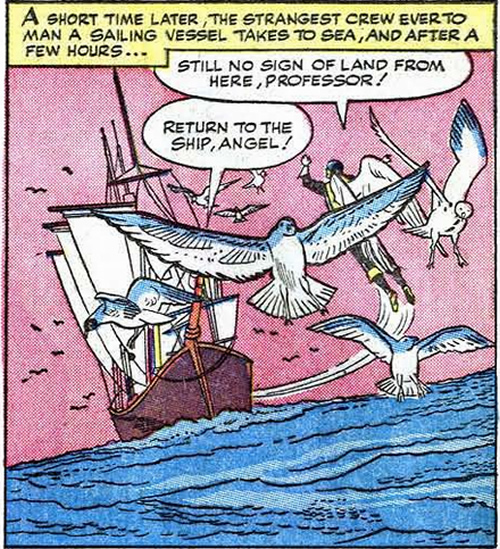 x-men's antique ship over the ocean