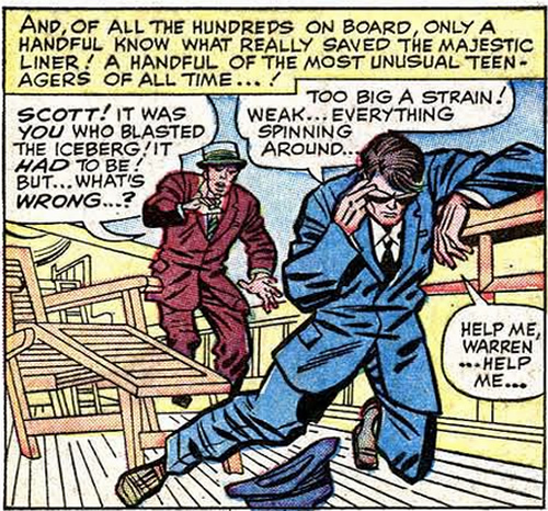 cyclops exhausted after using his power