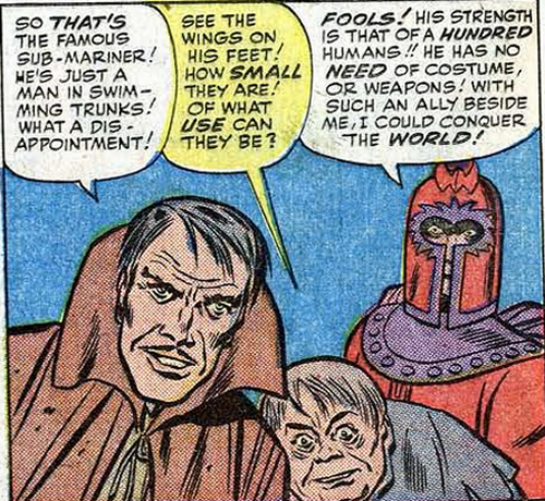 the brotherhood of evil mutants are not impressed with the submariner
