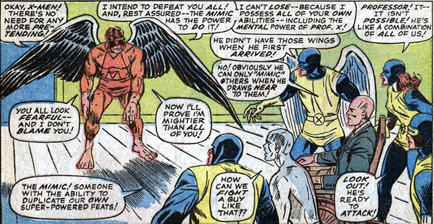 the mimic has all the powers of the x-men