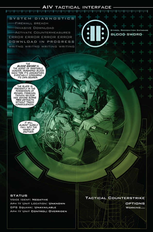 blood sword information screen