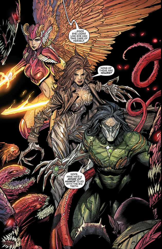 pinpup of the angelus, witchblade and the darkness