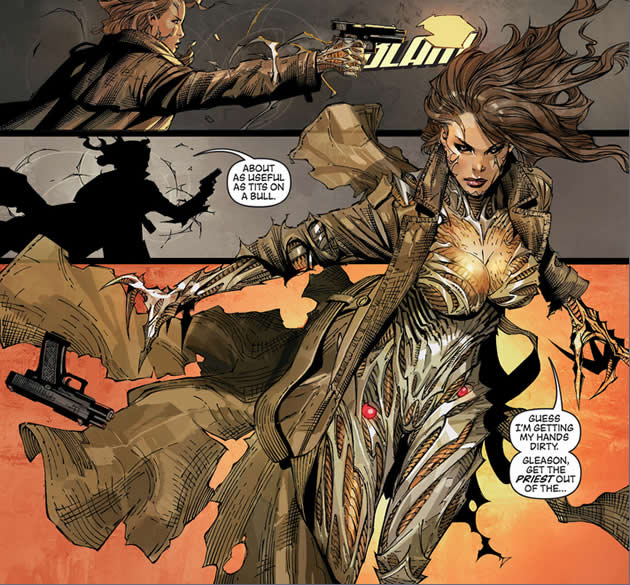 sara pezzini changes to witchblade