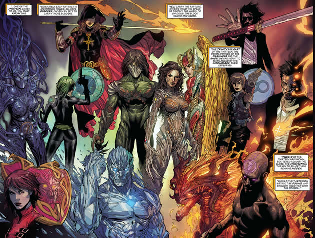 artifact wielder double page pinup