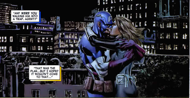 steve rogers and sharon kiss