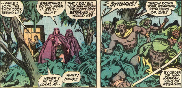 conan, belit and company ambushed in asgalun