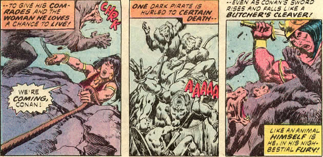 conan, belit and company attack belit