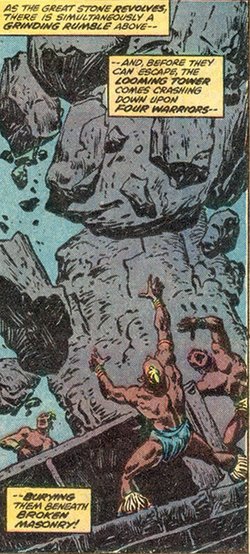 buildings collapse on belit's crew