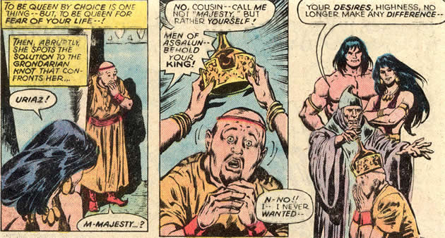 belit gives up the crown of asgalun