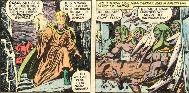 the usurper king of asgalun hides while stygians break through the palace