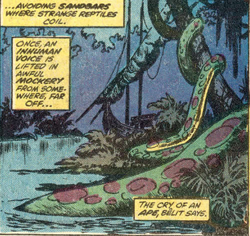 snakes slither beside the banks of a poisoned river