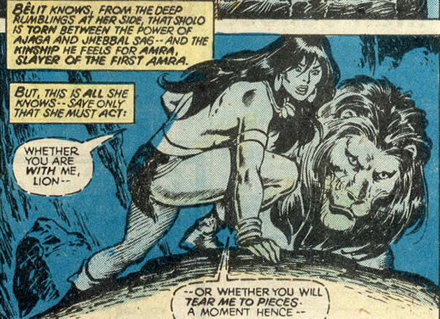 belit and sholo watch a captured conan