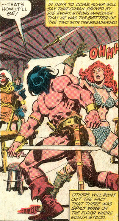 conan wins a fight with red sonja