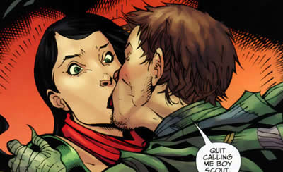 ragman gives enchantress a surprise kiss
