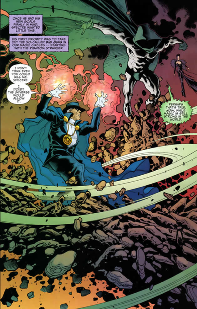the phantom stranger fighting the spectre