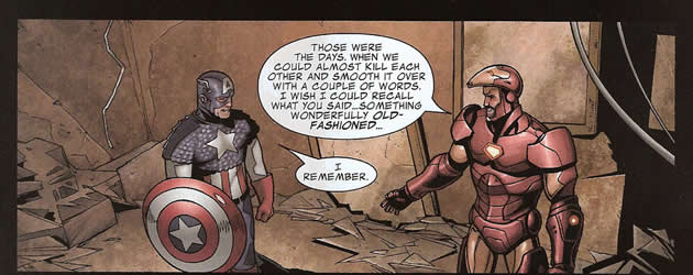 captain america recalling old times