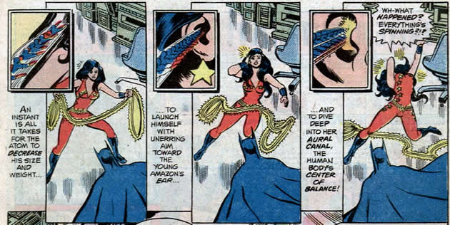 atom gets into wonder girl's head