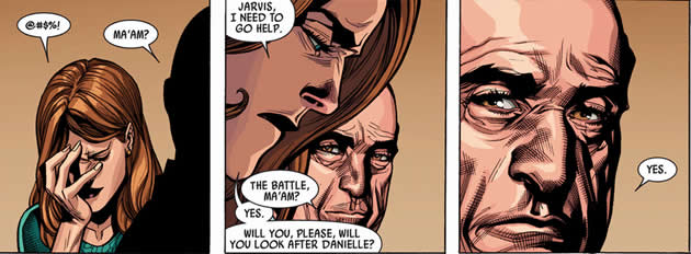 jessica jones leaves her baby with jarvis