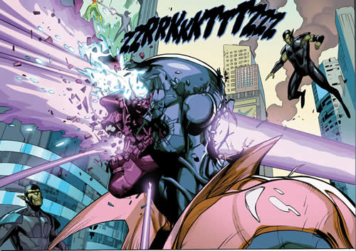 the vision gets his head shot off