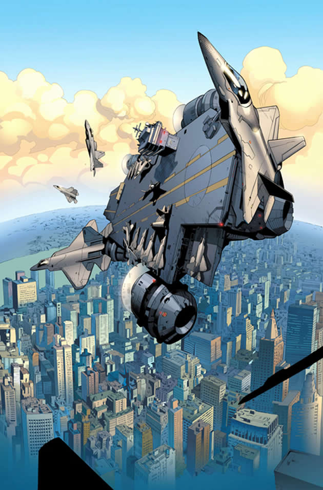 the S.H.I.E.L.D. helicarrier becomes imbalanced