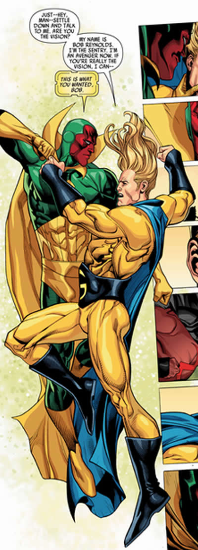 vision vs. the sentry