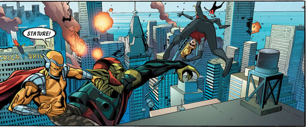 a skrull giant throw stature into the new york skyline