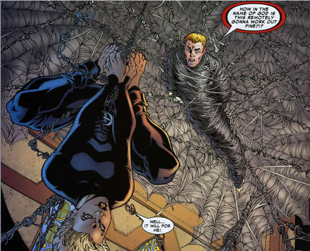 ero gloats over her capture of flash thompson