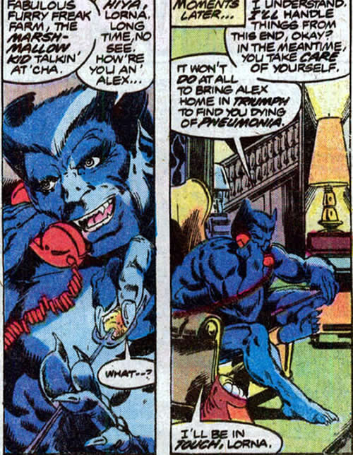 the beast answers the phone in avengers' mansion