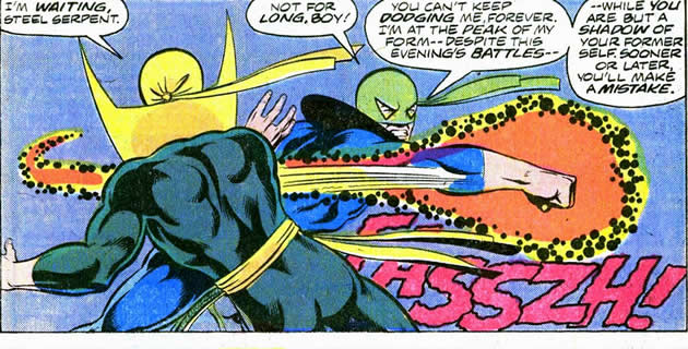 steel serpent fights iron fist