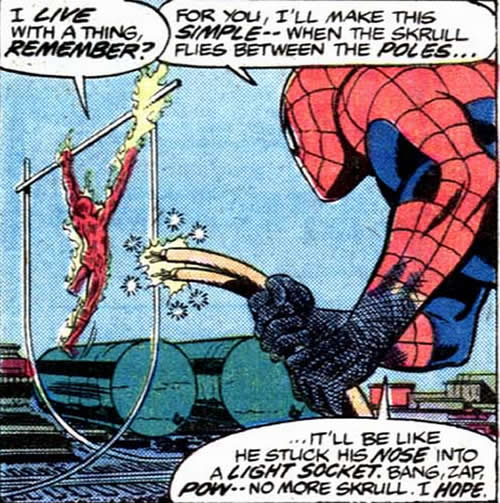 spider-man and the torch builds a skull trap