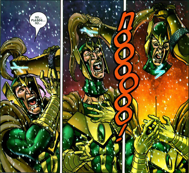 thor pulls of loki's head