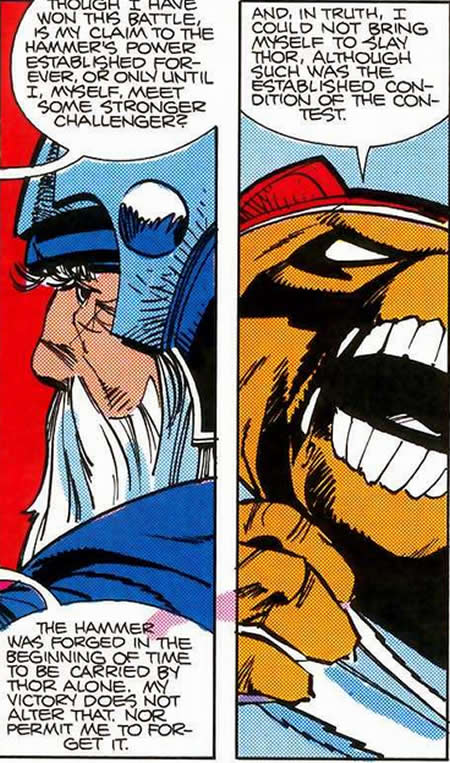 beta ray bill does not feel right about taking mjolnir