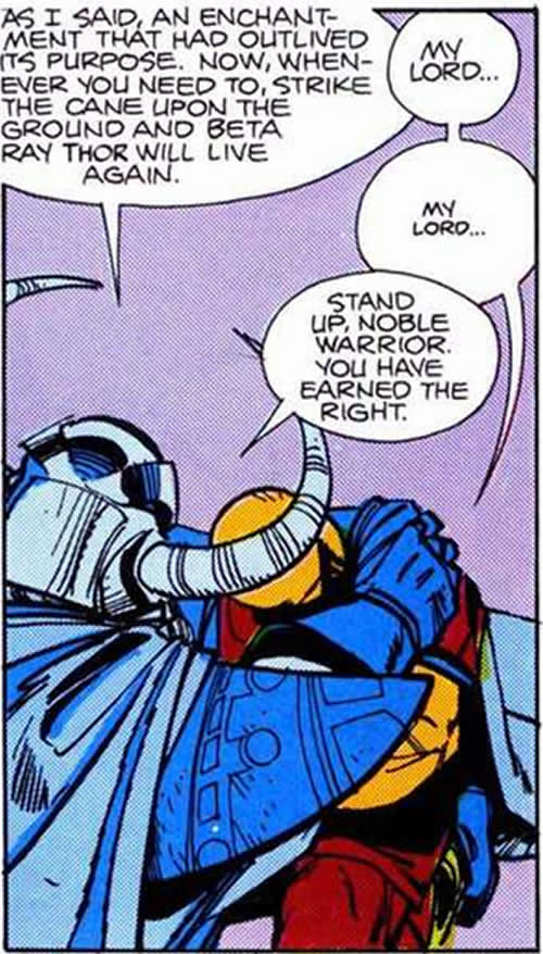 beta ray bill thanking odin