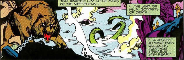 the asgardian netherworld as drawn by simonson