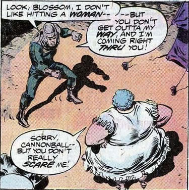 Hulk panel : blossom and cannonball face off