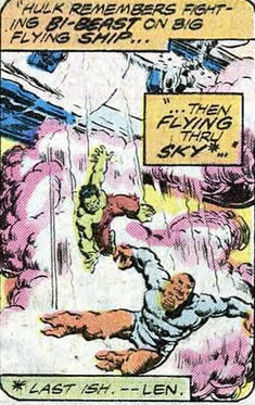 flashback panel to a previous issue
