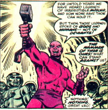 Thor : kro lifts mjolnir