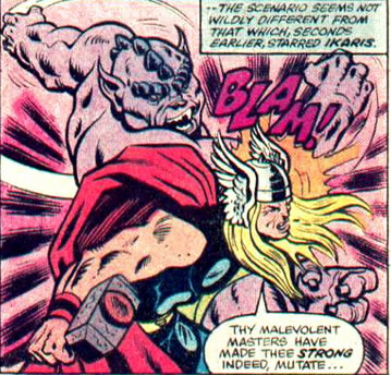 thor gets hit by a mutate