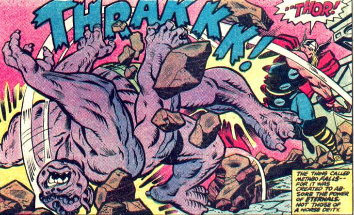 thor knocks out the mutate