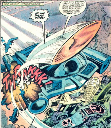 Thor : celestial ship loses right engine