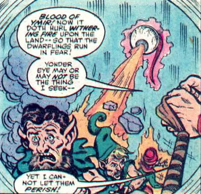 the rogue eye of odin attacking some elves