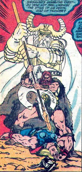 Thor : odin about to kill siegmund