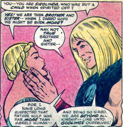 Thor : siegmund justifies having the hots for his sister