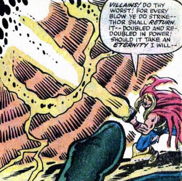 Thor : thor unleashes an energy blast