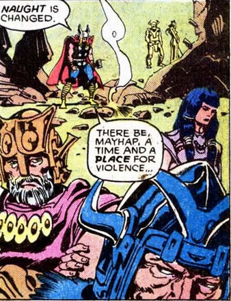 Thor : asgardians upset at thor's tantrum
