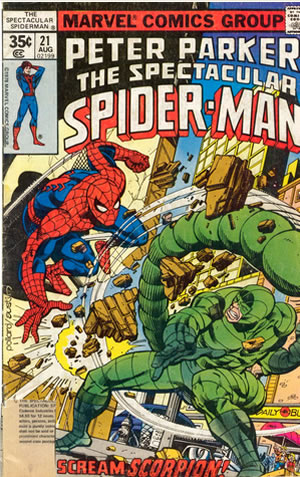 cover of spectacular spider-man 21