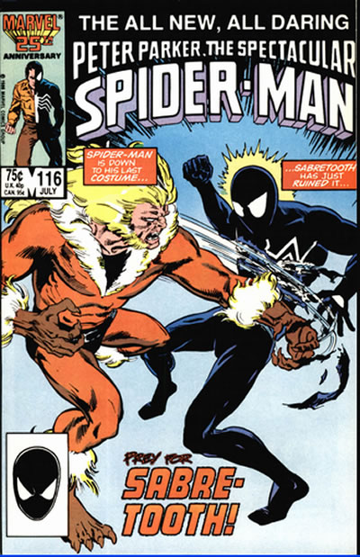 spectacular spider-man 116 cover